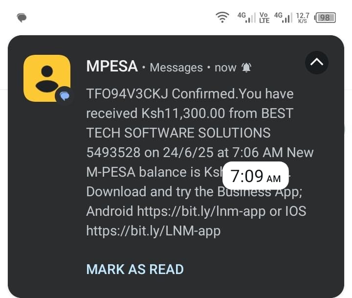 Payment proof 4